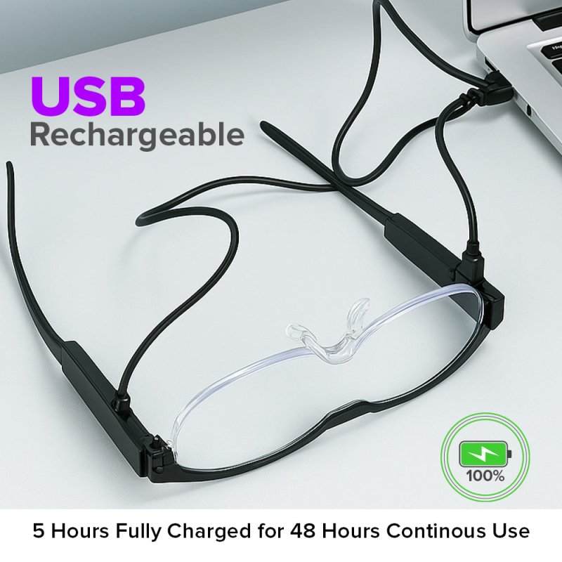 UV-Lit Optical Glasses (Rechargeable) - UV lit Optical